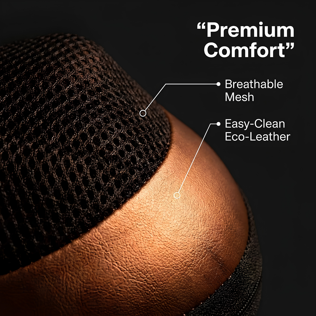 EKOLF 8028 Massage Pillow | Deep Kneading Neck & Back Massager with Infrared Heat for Home & Car